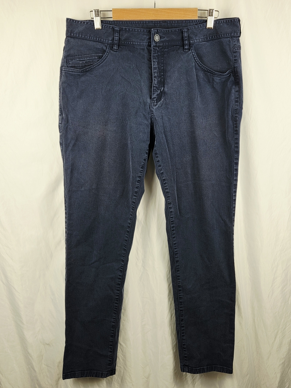 Rhone Men's Dark Blue Stretch Jeans Size 36
